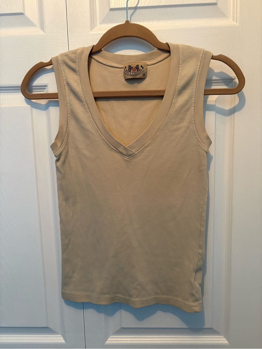 Juicy Couture V-Neck Tank Top - Beige